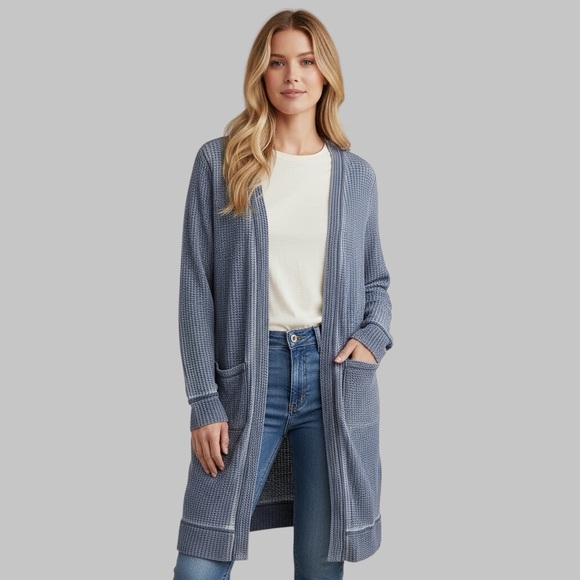 True Craft Acid Wash Cardigan Sweater - Picture 13 of 13